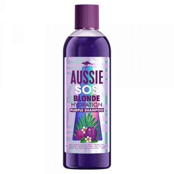 1+1 gratis: Aussie Zilvershampo SOS Blond Hydration Vegan 290 ml