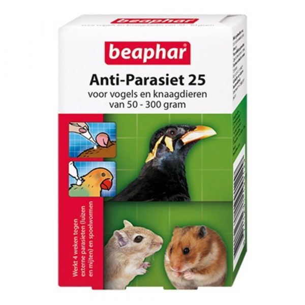 Beaphar Anti-Parasiet 10 Knaag / Vogel 2 pipetten