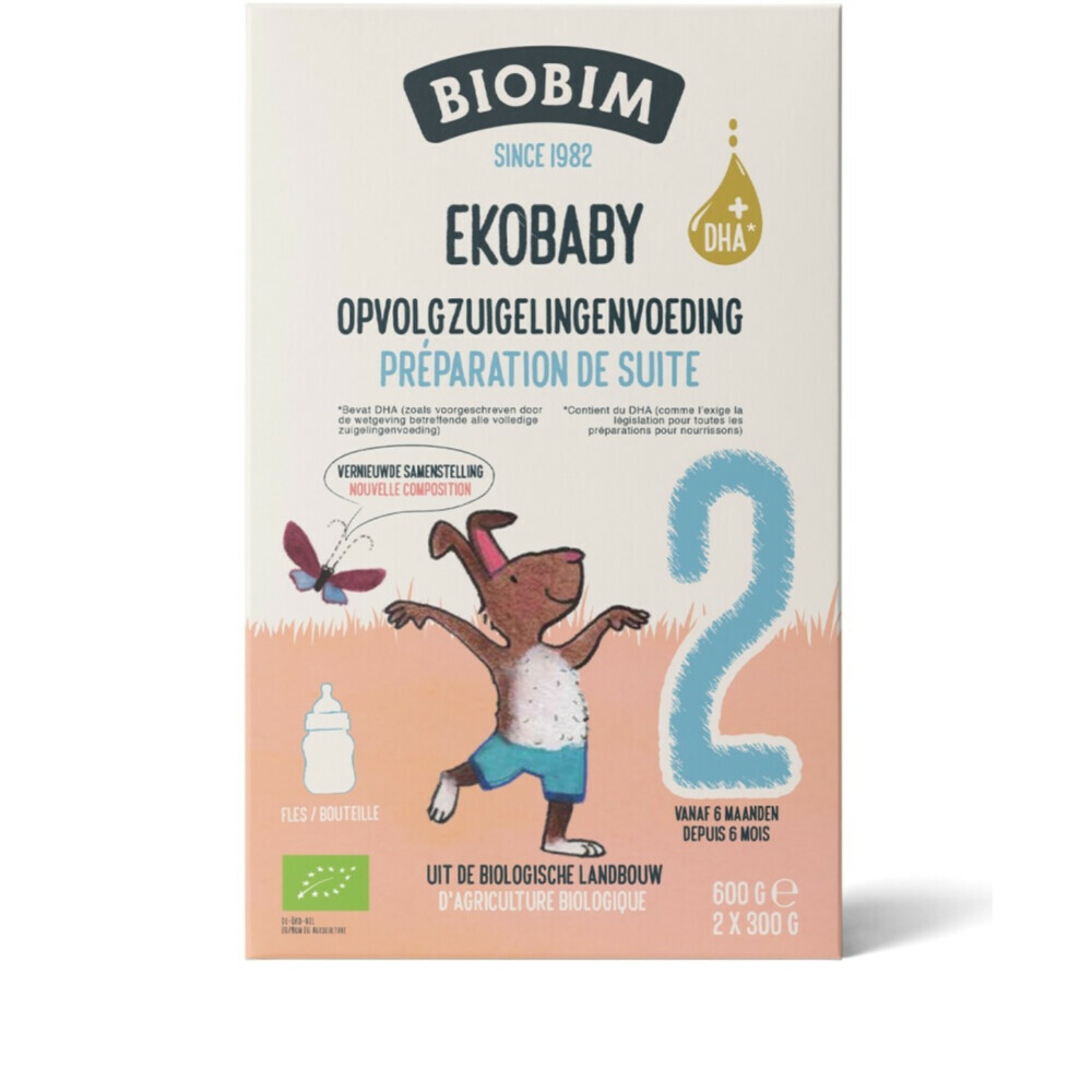 Biobim Zuigelingenvoeding Ekobaby 2 6+ mnd 600 gr