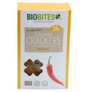 Biobites Crackers Raw India Bio 2 stuks