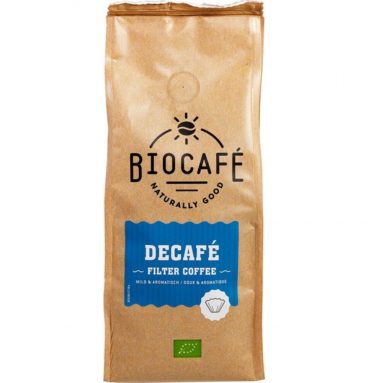 Biocafe Filterkoffie Cafeïnevrij Biologisch 250 gr