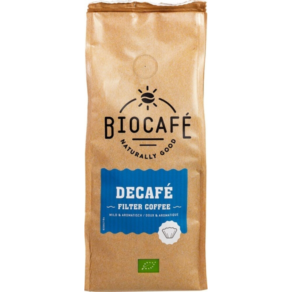 Biocafe Filterkoffie Cafeïnevrij Biologisch 250 gr