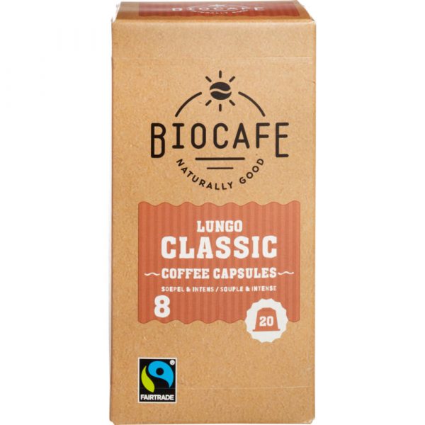 Biocafe Koffiecups Lungo 100 gr