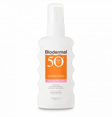 Biodermal Gevoelige Huid Zonnespray SPF 50+ 175 ml