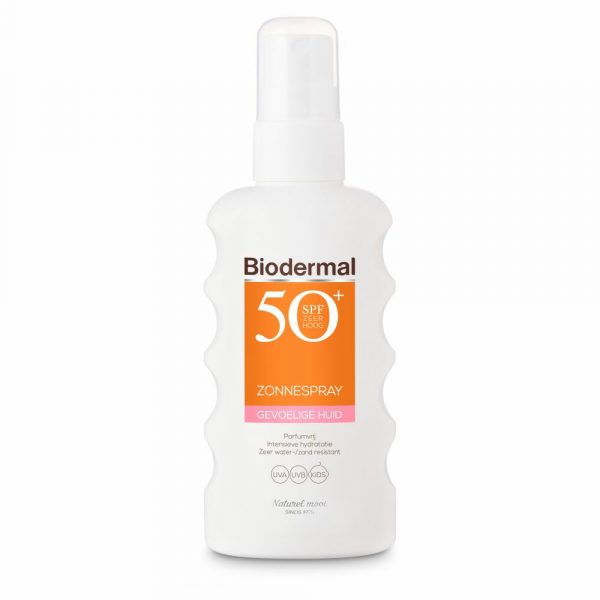 Biodermal Gevoelige Huid Zonnespray SPF 50+ 175 ml