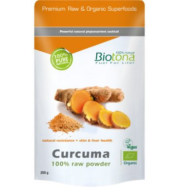 6x Biotona Curcuma Raw Powder Bio 200 gr