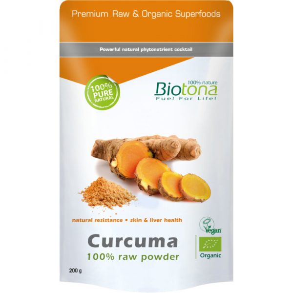 6x Biotona Curcuma Raw Powder Bio 200 gr