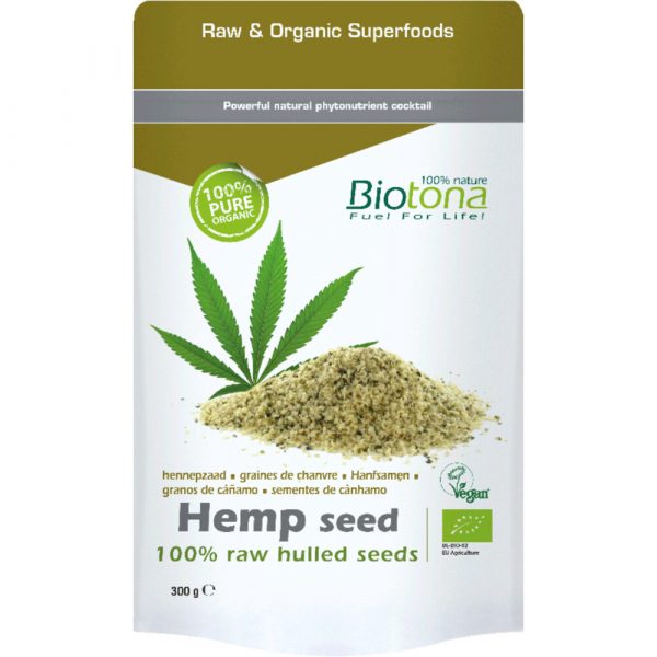 Biotona Hemp Raw Hulled Seed Bio 300 gr