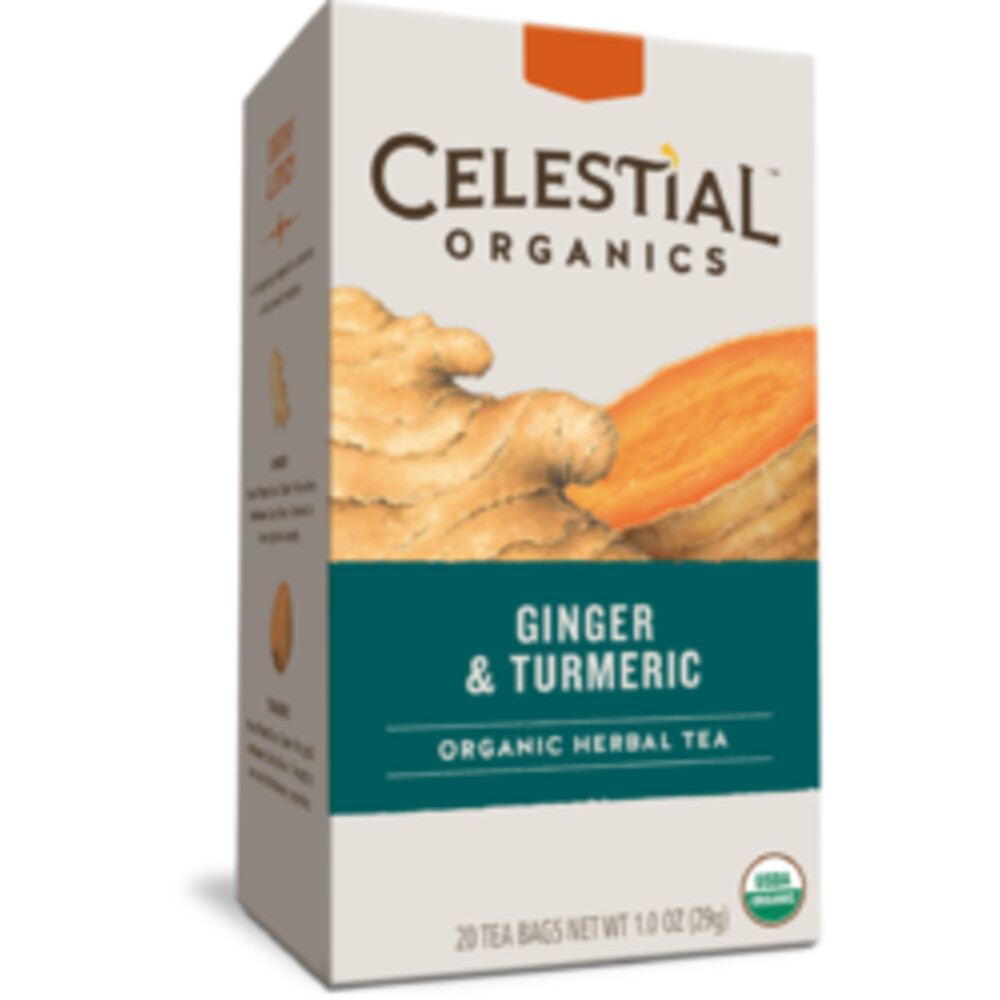 Celestial Seasonings Organic Ginger Turmeric Bio 20 stuks