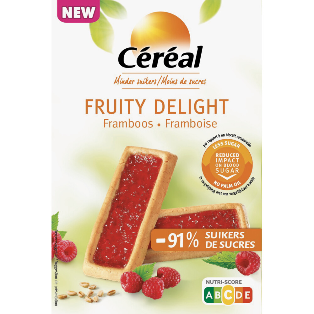 Céréal Fruity Delight Framboos 170 gr