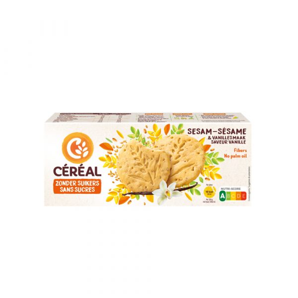 6x Céréal Sesamkoekjes met Vanillesmaak 132 gr