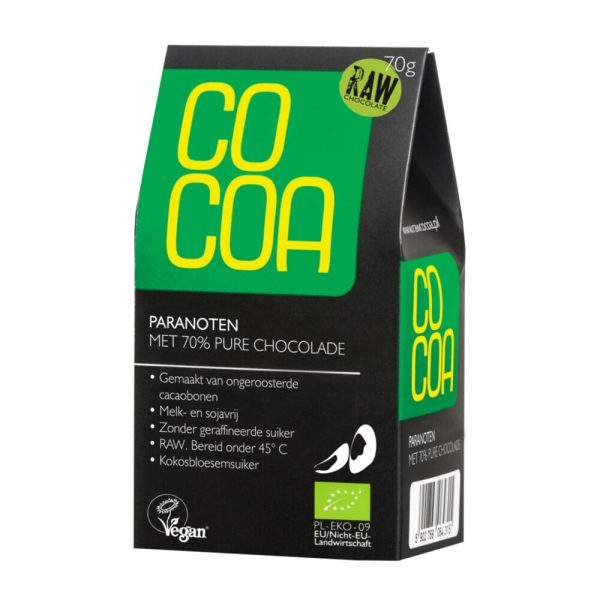 Cocoa Ballen Raw Food Paranoot Bio 70 gr