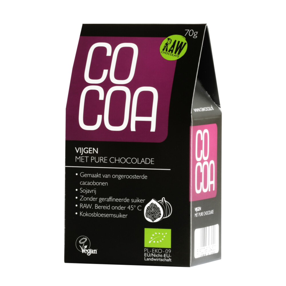 Cocoa Ballen Raw Food Vijg Bio 70 gr