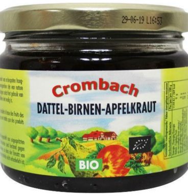 Crombach Appelpeer Dadelstroop Bio 330 gr