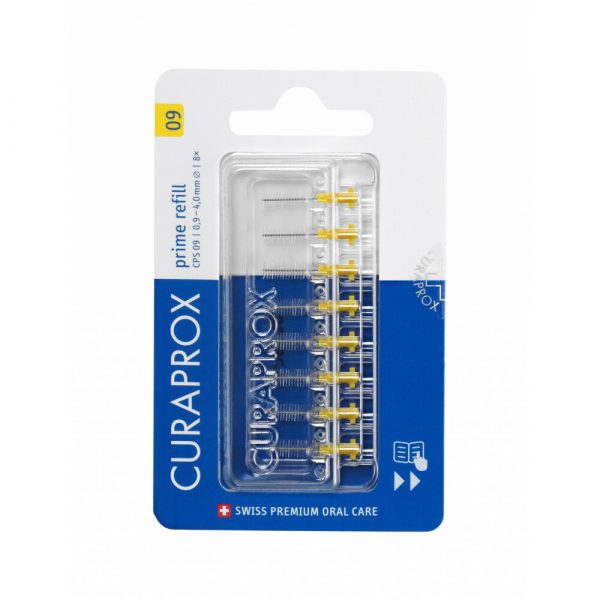 Curaprox Interdentaal Rager Prime Refill Geel 09 4 mm 8 stuks