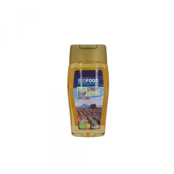 8x Damhert Biofood Agavesiroop Amber Biologisch 250 ml