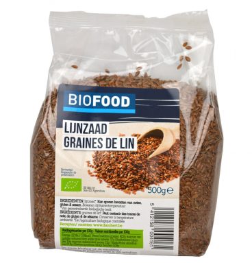 6x Damhert Biofood Lijnzaad Biologisch 500 gr