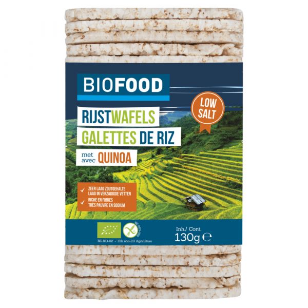 Damhert Biofood Maiswafels Quinoa Biologisch 130 gr