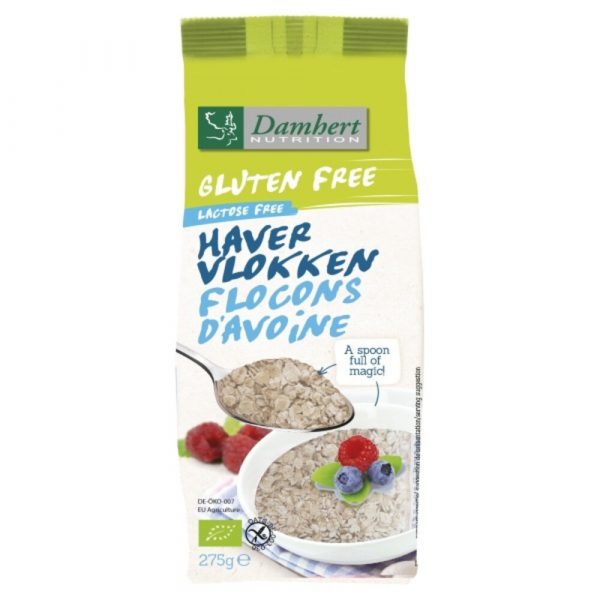 Damhert Glutenvrij Havervlokken Bio 275 gr