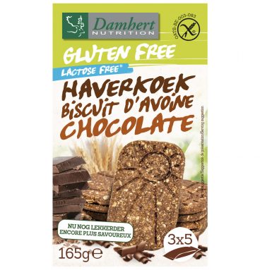 Damhert Haverkoekjes Chocolade Glutenvrij 165 gr