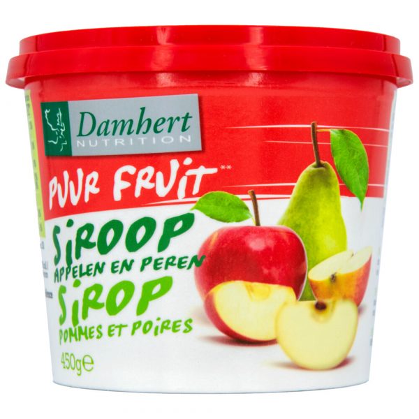 6x Damhert Siroop Appel Peer zonder Suiker 450 gr