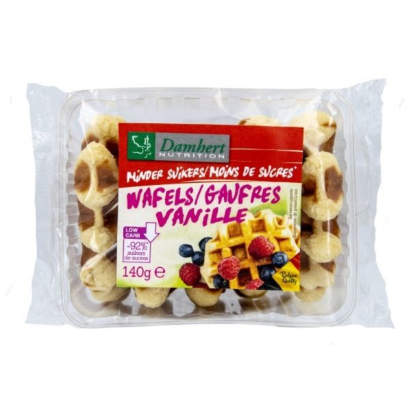 Damhert Wafels minder Suiker Vanille 140 gr