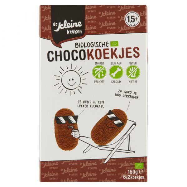 De Kleine Keuken Bio Chocokoekjes 150 gr