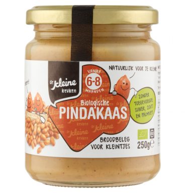 6x De Kleine Keuken Bio Pindakaas 6-8 mnd 250 gr