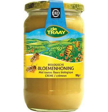 De Traay Honing Bloemen Creme Eko 900 gr