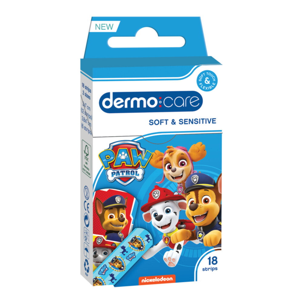 Dermo Care Paw Patrol Pleister Sensitive 18 stuks