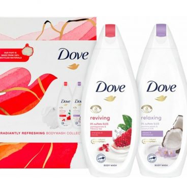 Dove Radiantly Refreshing Giftset 2x Douchegel&Puff