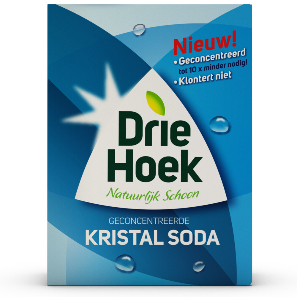 6x Driehoek Kristal Soda 600 gr