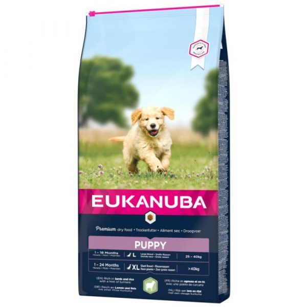 3x Eukanuba Dog Puppy - Junior Lam - Rijst 2