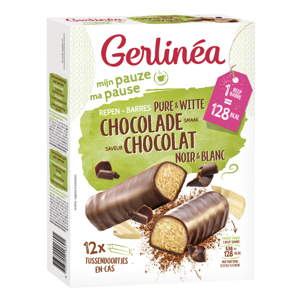 Gerlinea Repen Pure&Witte Chocolade 12 x 31 gr