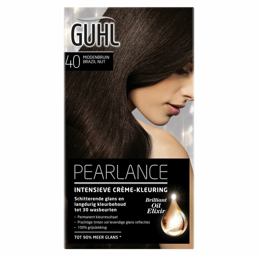 Guhl Pearlance Intensieve Crème-Haarkleuring 40 Middenbruin Brazil Nut