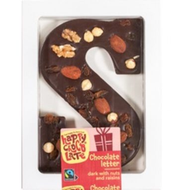 Happy Chocolate Luxe Chocoladeletter S Puur 200 gr