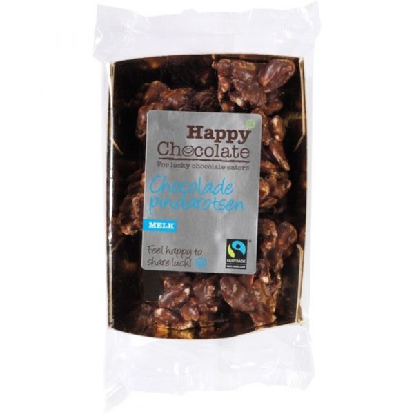 6x Happy Chocolate Pindarots Melk Bio 150 gr