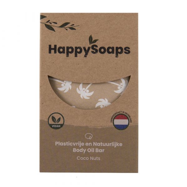 HappySoaps Body Oil Bar Coco Nuts 70 gr