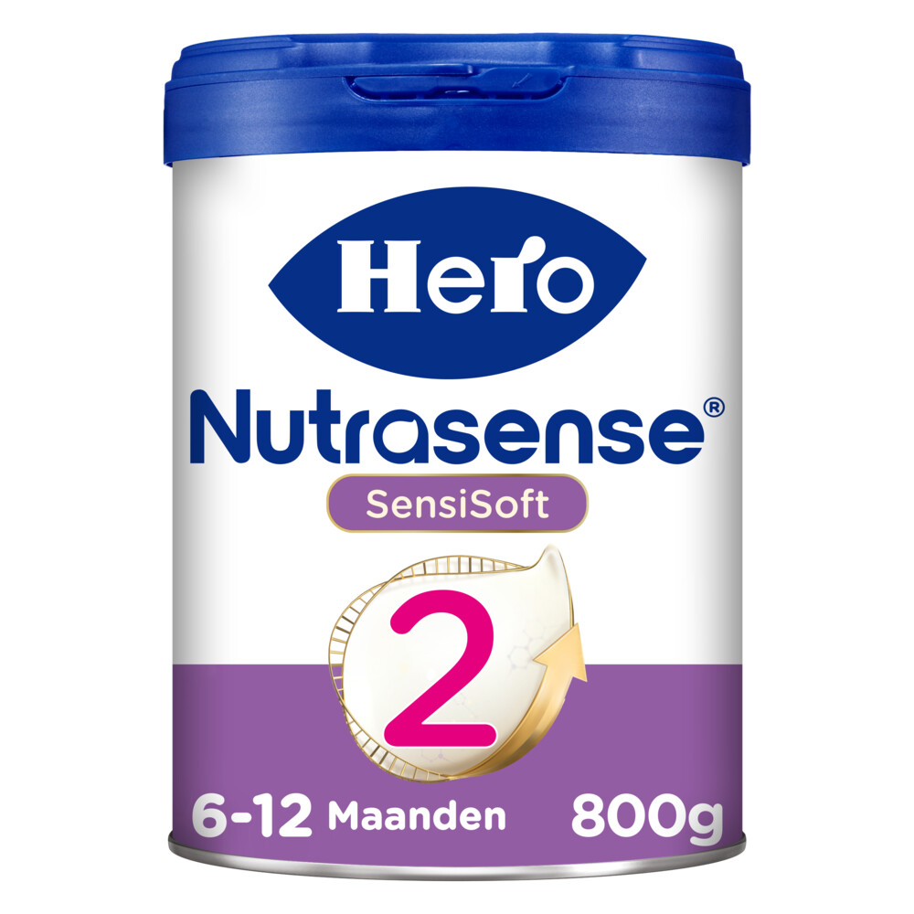 2x Hero Baby Nutrasense SensiSoft 2 Opvolgmelk (6-12 mnd) 800 gr