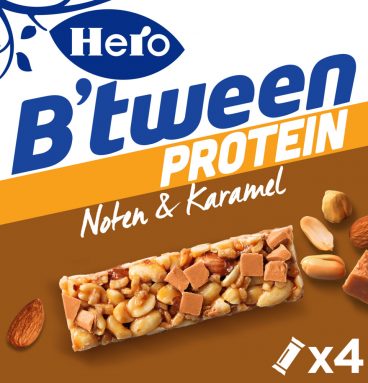 Hero B'tween Protein Noten&Karamel 4x24gr