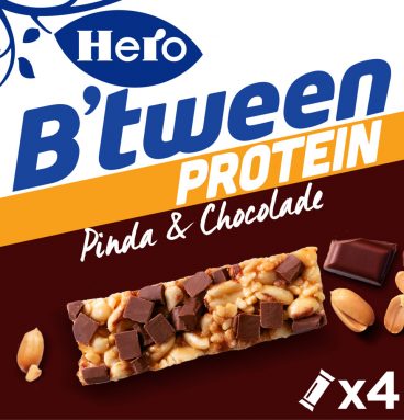 Hero B'tween Protein Pinda&Chocolade 4x24gr