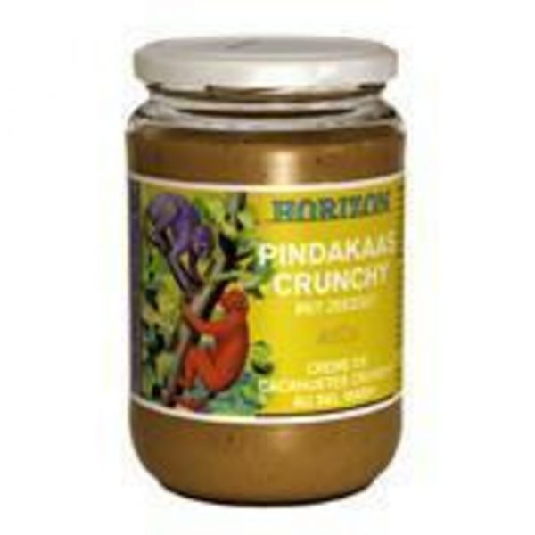 Horizon Pindakaas Crunchy met Zout Bio 650 gr