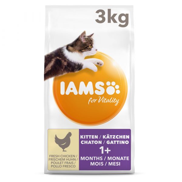 Iams Kat Kitten/Junior Kip 3 kg