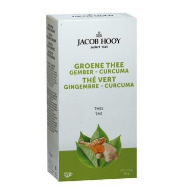 Jacob Hooy Groene Thee Gember - Curcuma 20 stuks