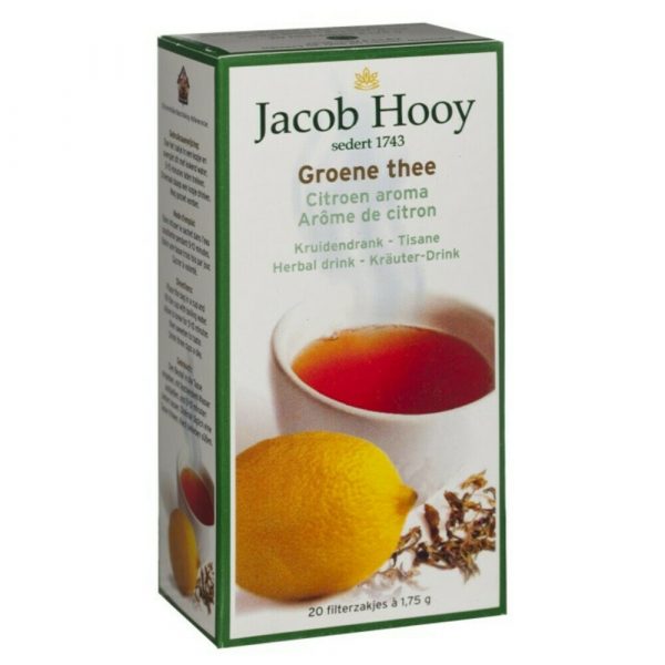 Jacob Hooy Groene Thee Met Lemon 20 stuks