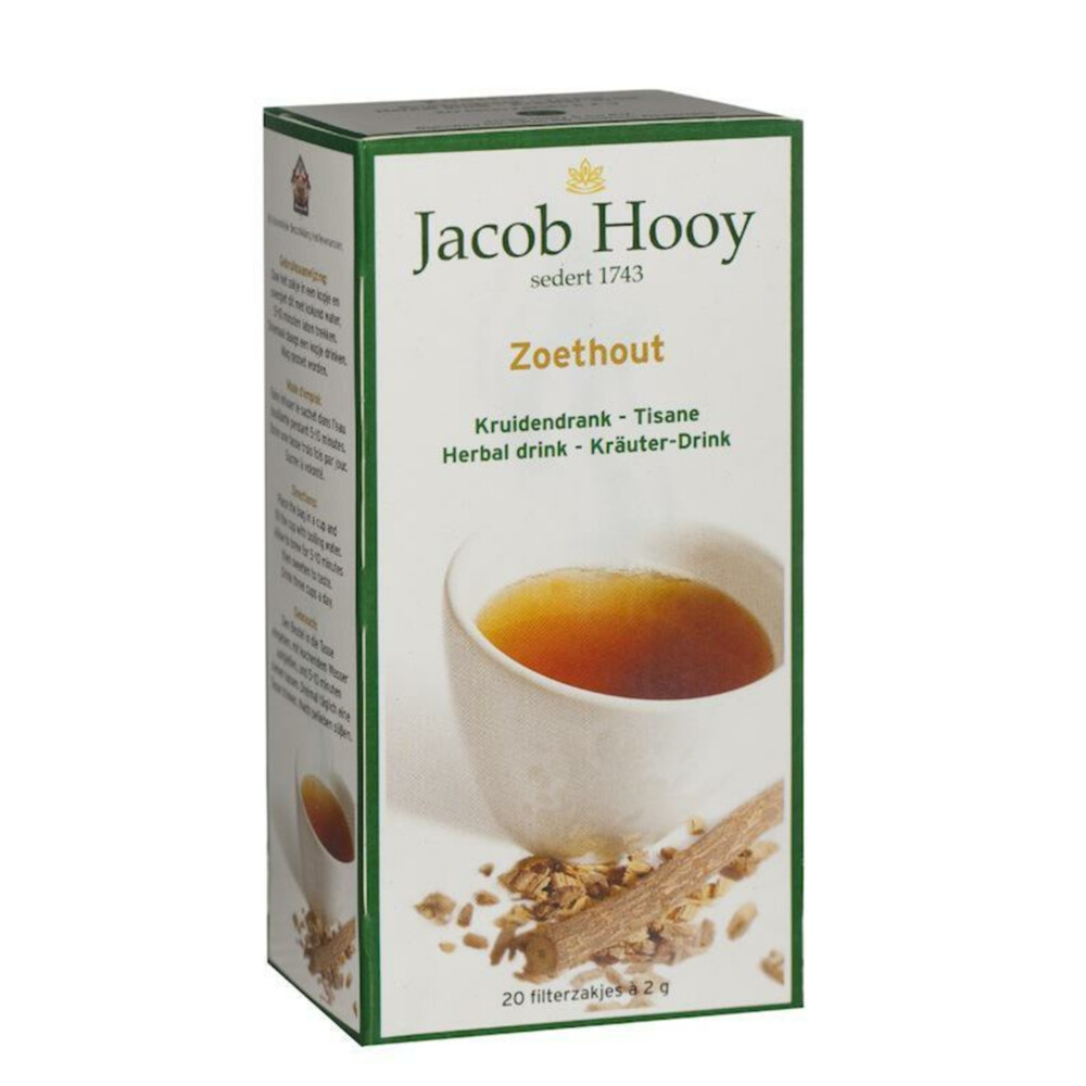 Jacob Hooy Zoethout Theezakjes 20 stuks