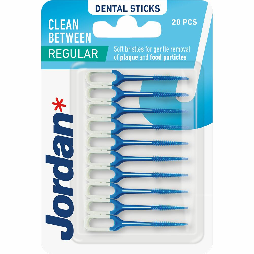 1+1 gratis: Jordan Clean Between Sticks Regular 40 stuks