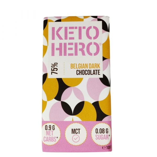 Keto Hero Chocolade Reep Puur 100 gr