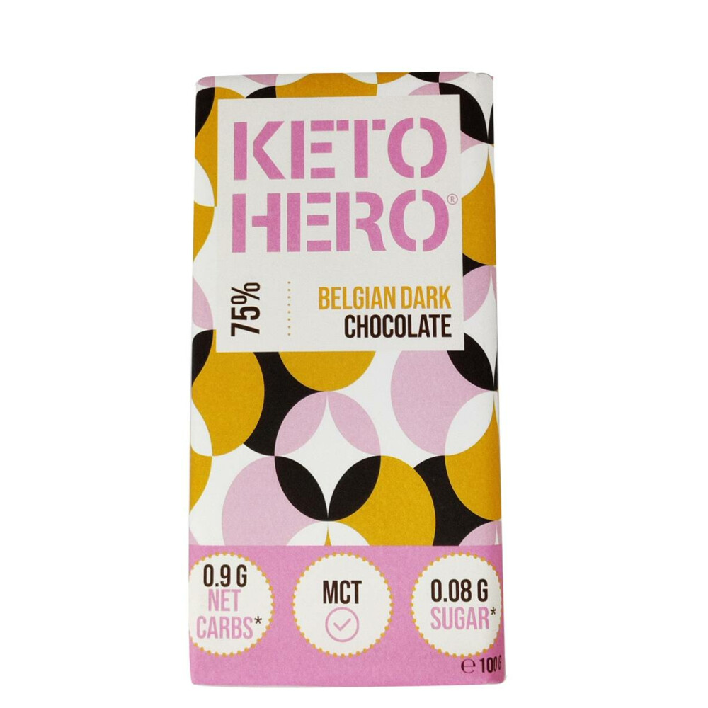 Keto Hero Chocolade Reep Puur 100 gr