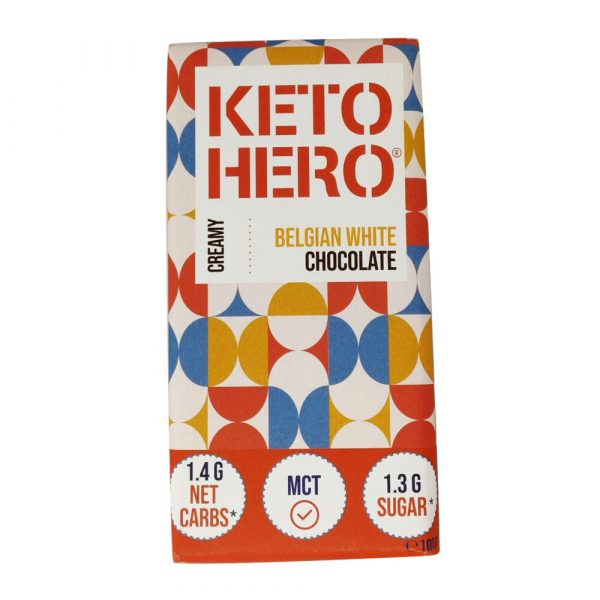 6x Keto Hero Chocolade Reep Wit 100 gr